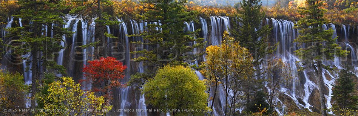 Peter Bellingham Photography Nuoilang Falls - Jiuzhaigou National Park - China (PBH4 00 15455)